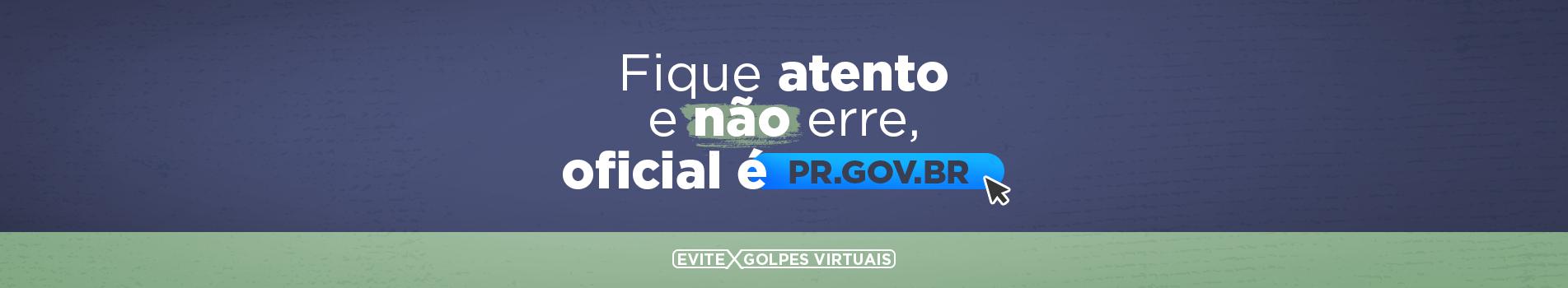 Não erre, o certo é pr.gov.br